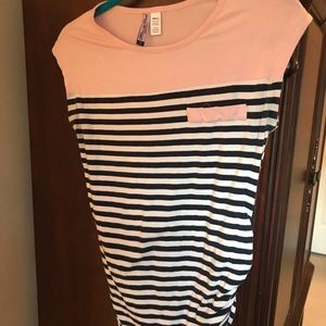 Pink and Blue Maternity Top (S)